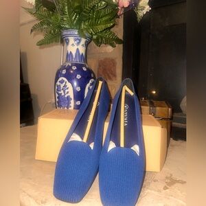 VIVALA BLUE SLIP ONS  EU SIZE 39 (size 8/8.5)